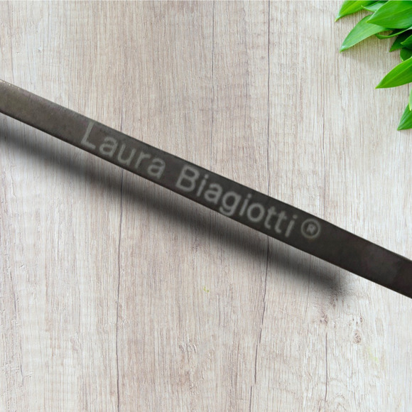 Vintage 1980\'s Laura Biagiotti OXSOL T1473 Matte Silver Browline Sunglasses main image 2